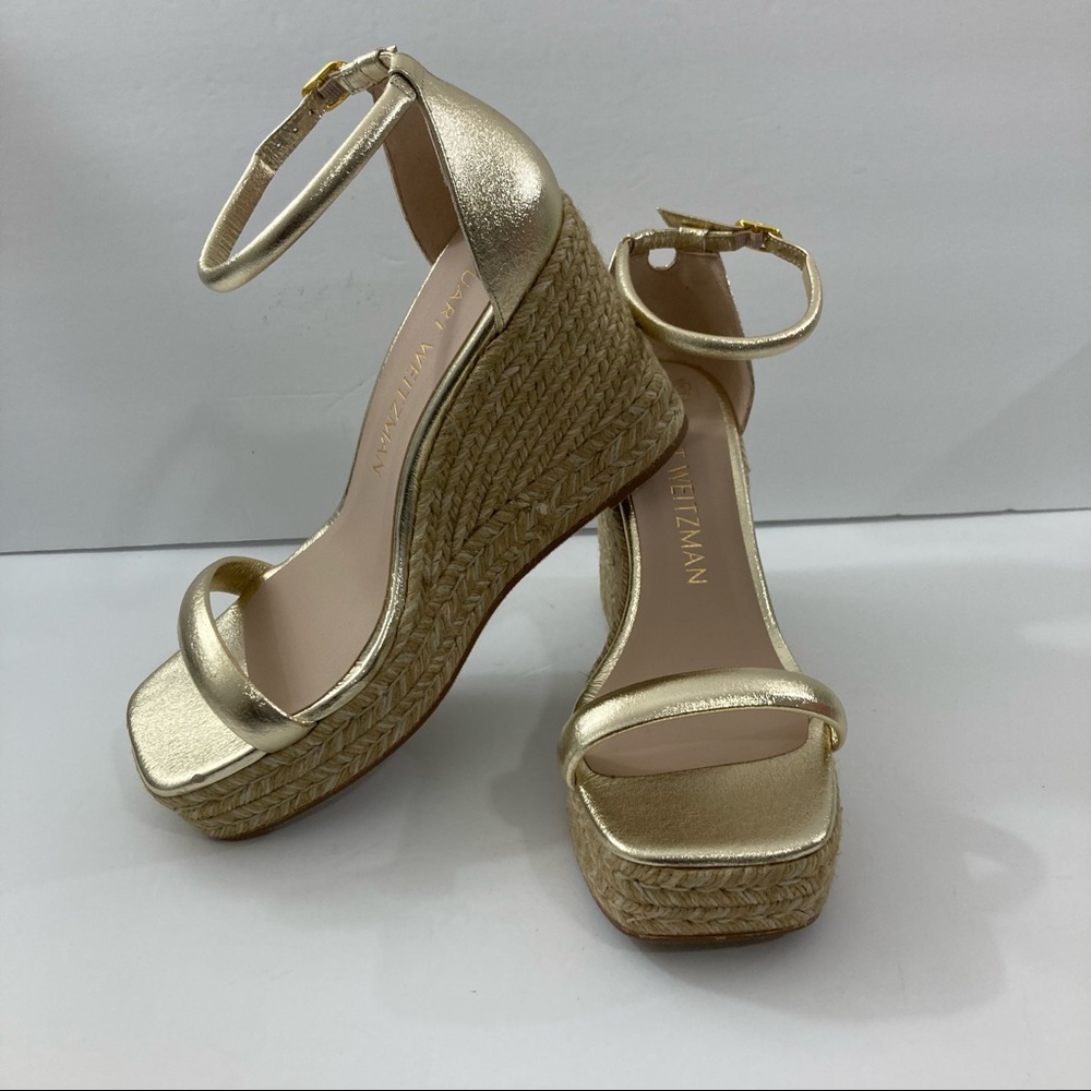 Stuart Weitzman Womens Nudist Espadrille Wedge 10C